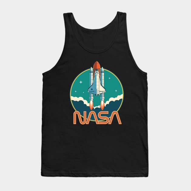 NASA Retro Vintage Space Logo Tank Top by ericb